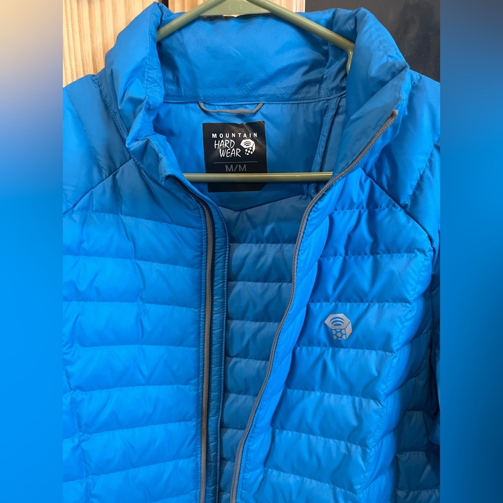 Mountain Hardwear Down Puffer - Men’s Medium - Powder Blue - Like New Condition - Picture 2 of 13